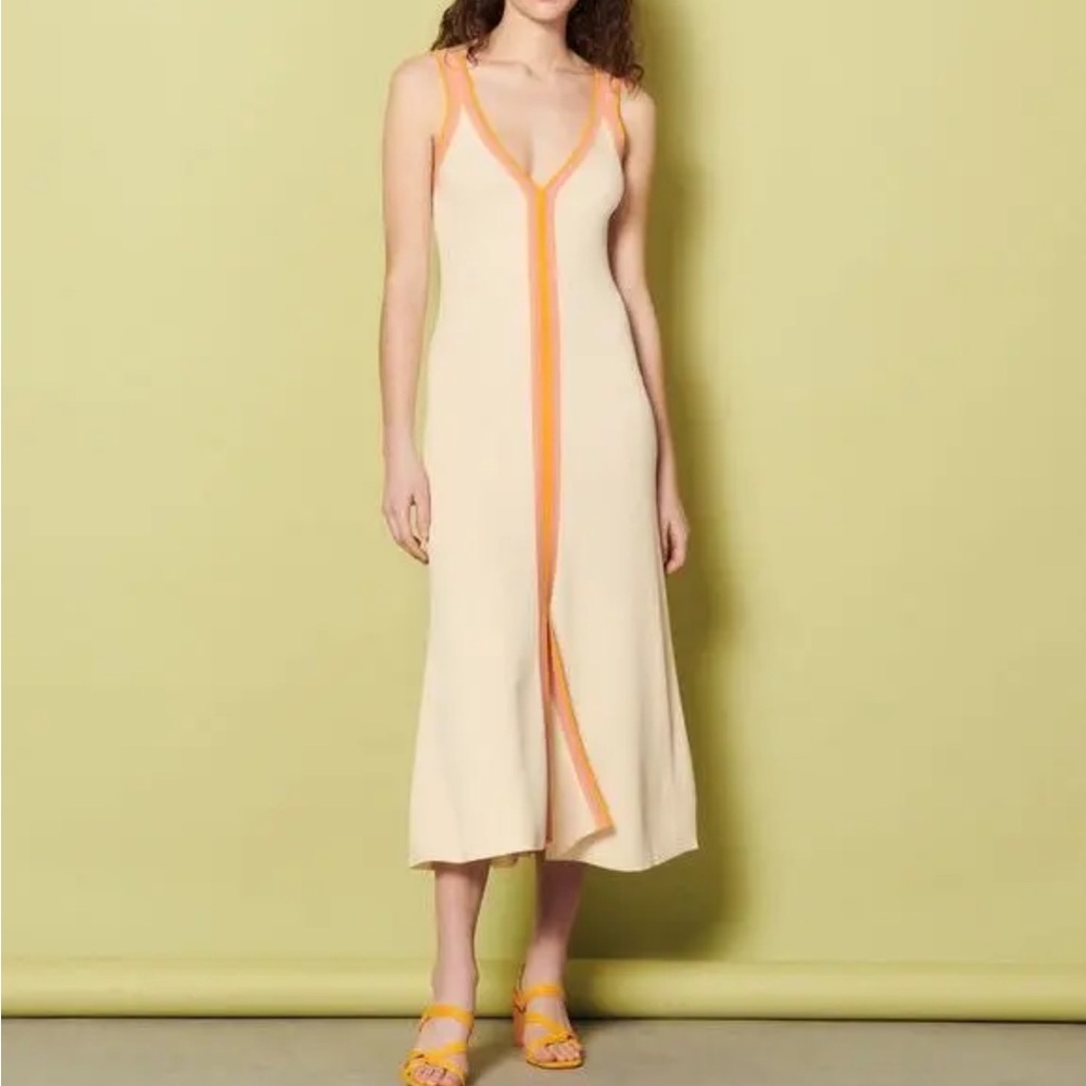 Sandro Piana Color Blocked Dress